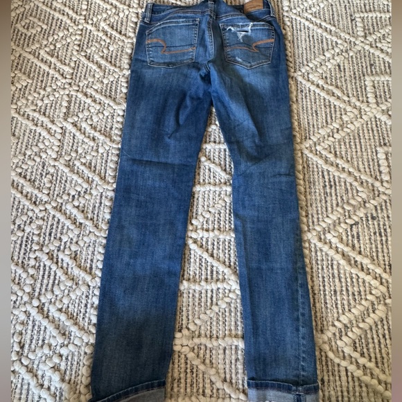 American Eagle Super Stretch Skinny Distressed Jeans - Picture 3 of 5